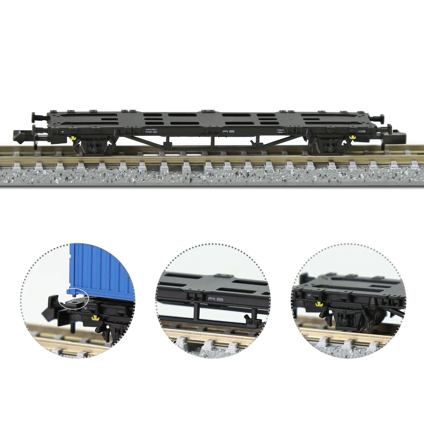 Evemodel Train Wagon N Scale 1:150 Flat Car EU Style Freight Cars C15061