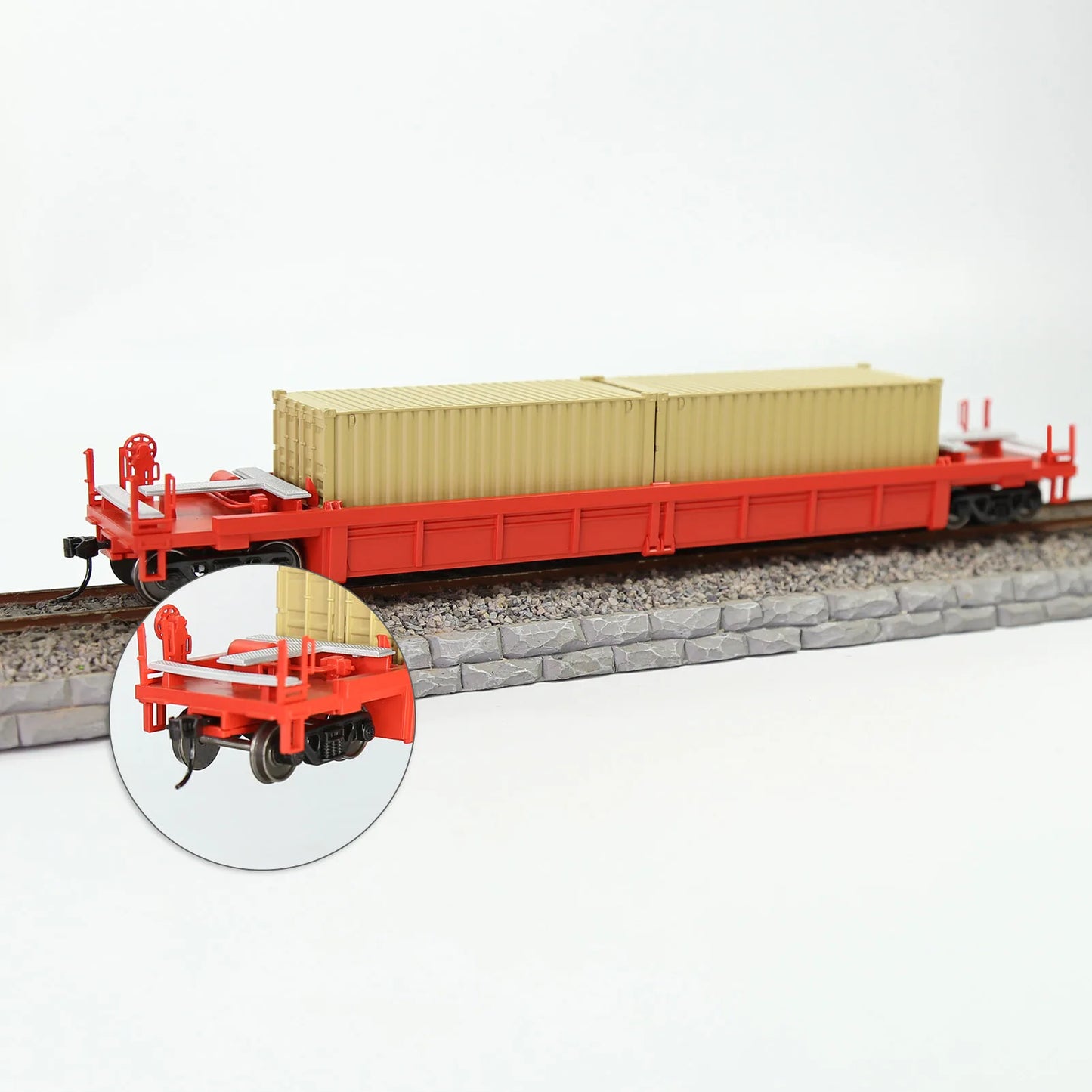 Evemodel Trains 2pcs HO Scale 1:87 Roller Bearing Truck 36" DC Metal Wheelset HP3387 3-Springs Bogies