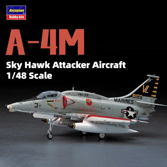 Hasegawa 07233 Airplane Model 1/48 A-4M Sky Hawk Attacker Model Building Kits for Aircraft Modelling Hobby Collection DIY