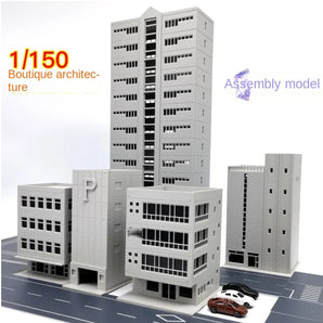 1/150 Scale Plastic Building Model Kit - Sand Table Assembly House | Plastic Construction Model for DIY Enthusiasts