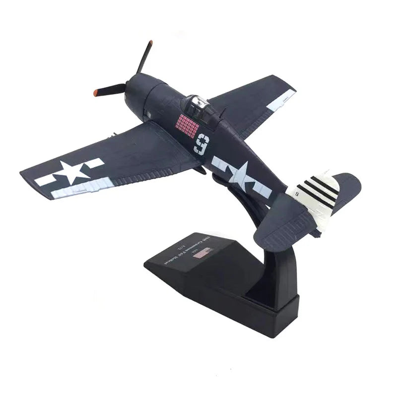 1/72 Scale U.S. Navy F4U pirate carrier-based land-based fighter alloy military aircraft model finished product