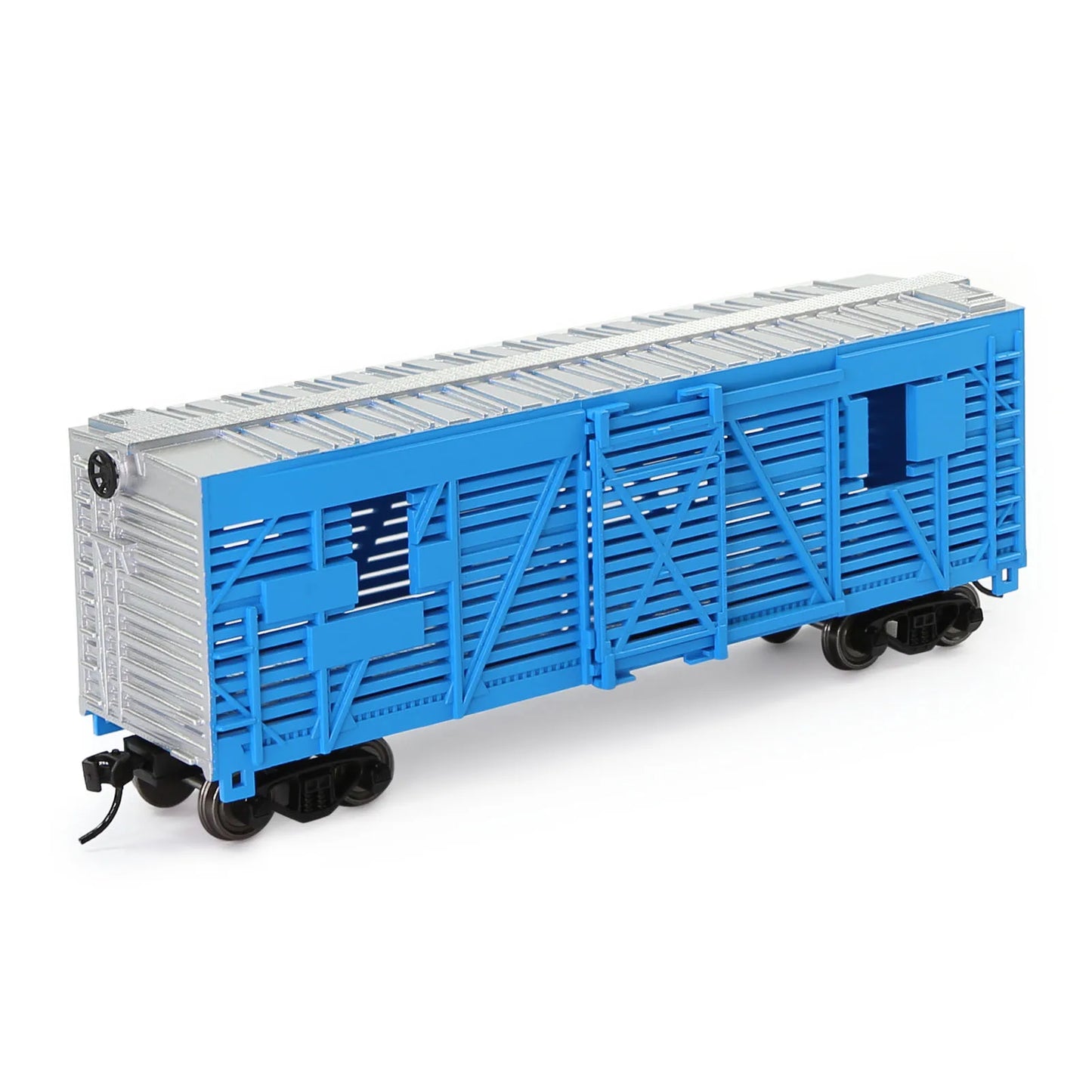 C8767 Evemodel Trains - Painted Unlettered HO Scale 40' Cattle Wagon Stock Car with Metal Wheels