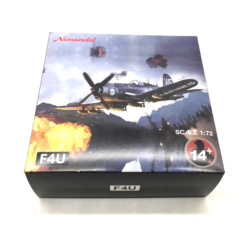 1/72 Scale U.S. Navy F4U pirate carrier-based land-based fighter alloy military aircraft model finished product