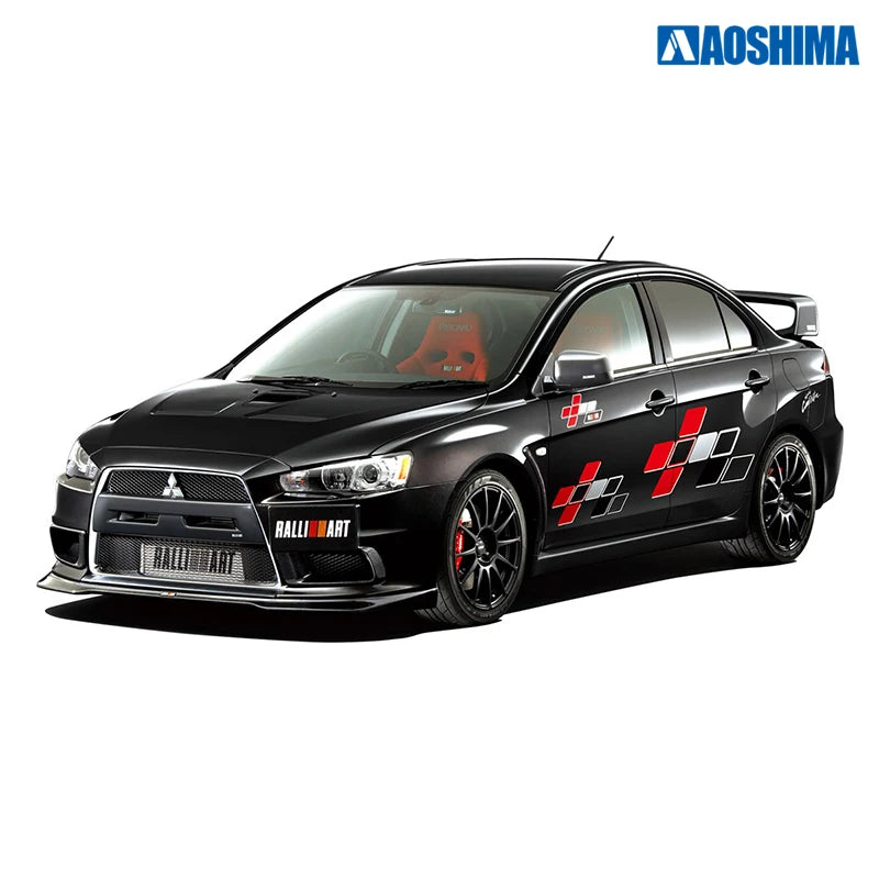 AOSHIMA 05987 1/24 Scale Model for Ralliart Lancer Evolution X'07 Car Assembly Model Building Kits for Model Hobby DIY Toys