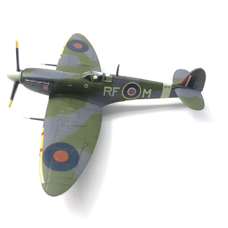 1/72 Scale Spitfire Fighter Diecast Metal Military Aircraft Model Collection