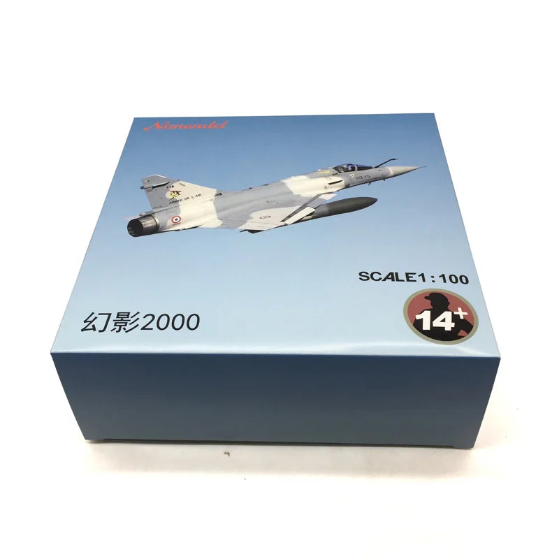 Diecast Metal 1/100 Scale French Mirage 2000 Fighter Jet Mirage-2000 Aircraft Model Planes