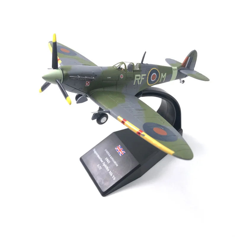 1/72 Scale Spitfire Fighter Diecast Metal Military Aircraft Model Collection