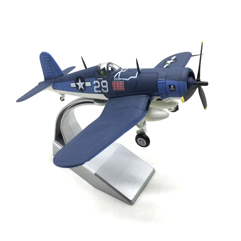 1/72 Scale U.S. Navy F4U pirate carrier-based land-based fighter alloy military aircraft model finished product