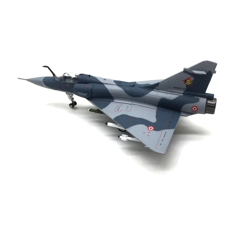 Diecast Metal 1/100 Scale French Mirage 2000 Fighter Jet Mirage-2000 Aircraft Model Planes