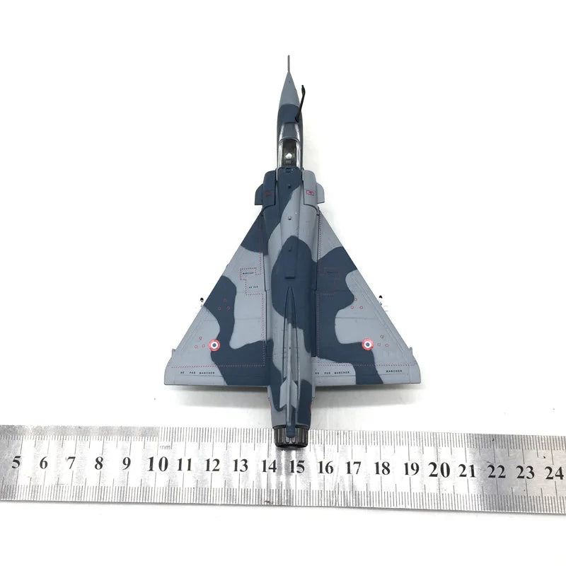 Diecast Metal 1/100 Scale French Mirage 2000 Fighter Jet Mirage-2000 Aircraft Model Planes