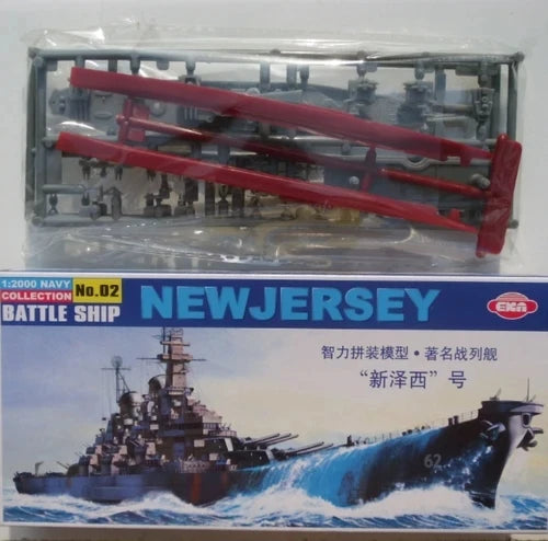 1/2000 US Navy Aircraft Carrier German Cruiser British Hood Battleship Plastic Assemble Warship Model