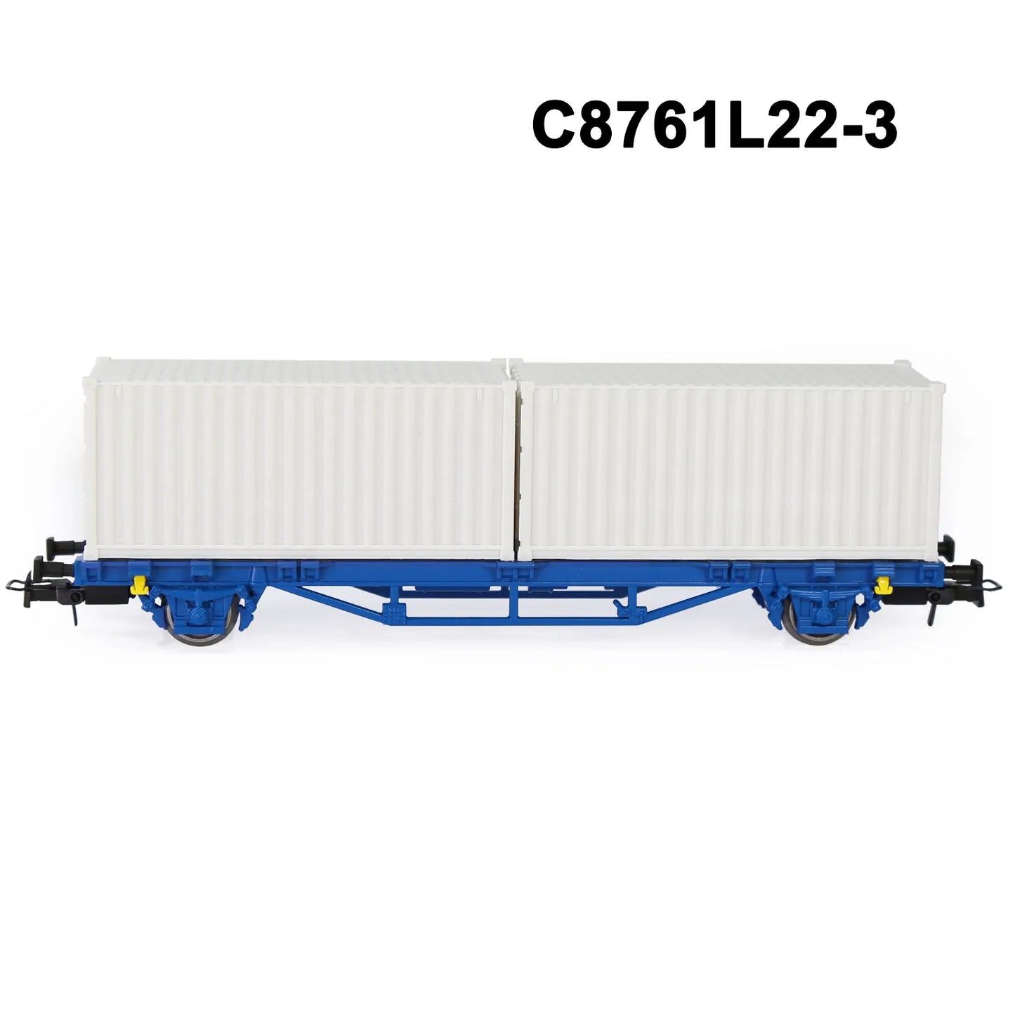 Evemodel C8761 1 Set HO Scale 1:87 Flat Car with 40' 20' Container Model Railway Wagons Freight Car