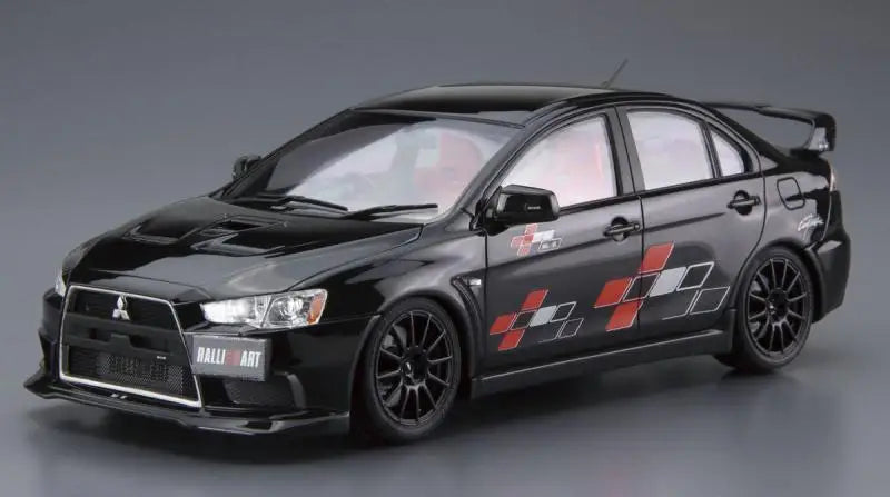 AOSHIMA 05987 1/24 Scale Model for Ralliart Lancer Evolution X'07 Car Assembly Model Building Kits for Model Hobby DIY Toys