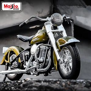 Maisto 1:18 Scale Harley Davidson 74FL Hydra Glide Diecast Motorcycle Model – Alloy Simulation Toy for Kids & Collectors