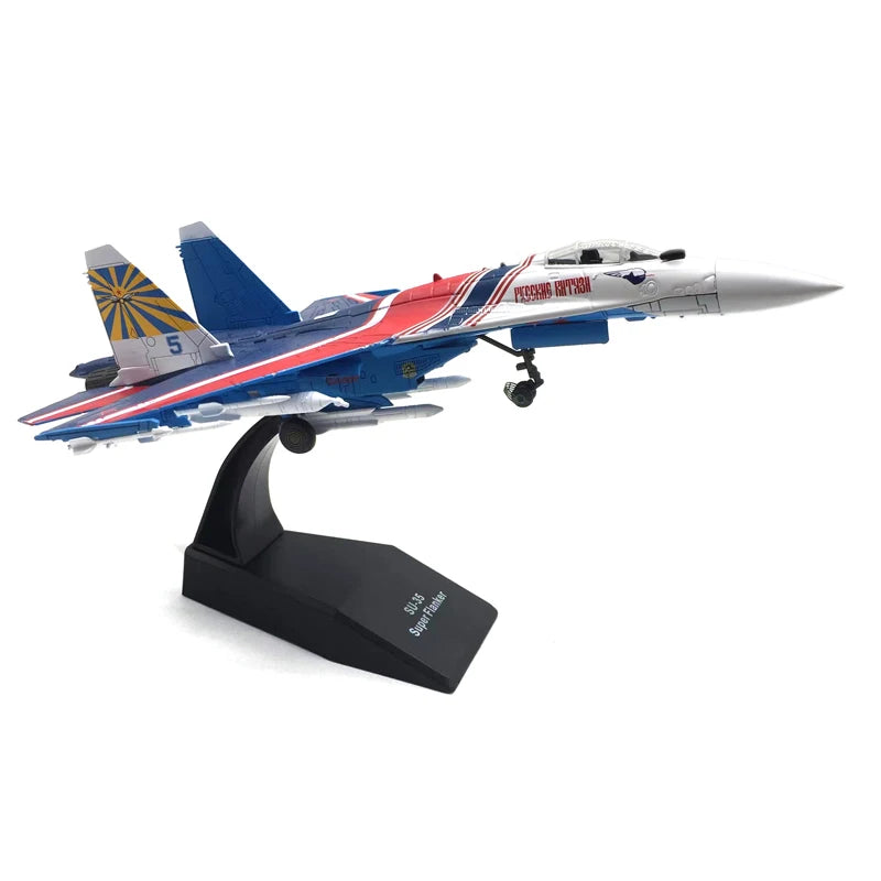 1/100 Scale Su35 Alloy Model Russian Fighter SU-35 Aircraft Model Plane