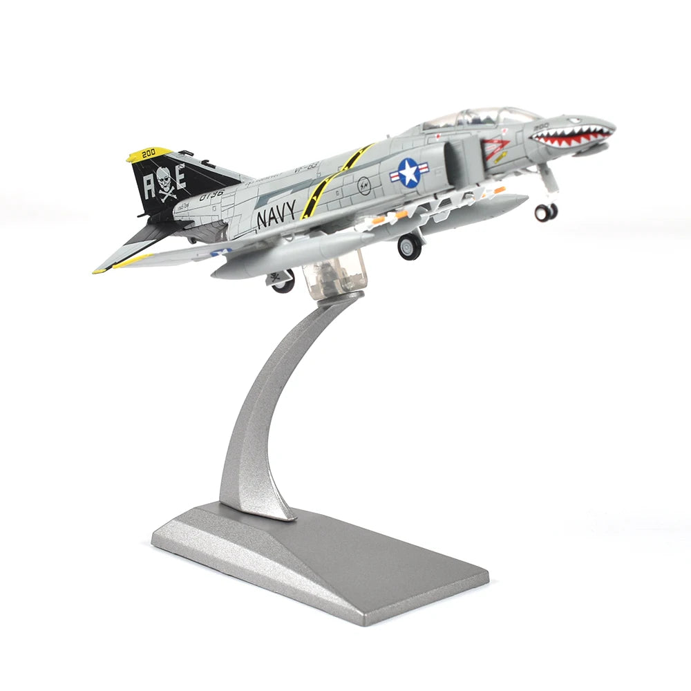 1/100 Scale Alloy Model Diecast Fighter F-4 Ghost Aircraft Model Plane