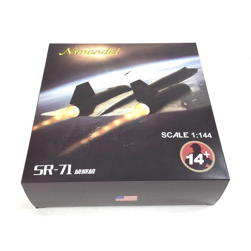 1/144 Scale US Air Force SR-71 Blackbird Reconnaissance Fighter SR71 Diecast Metal Model Plane