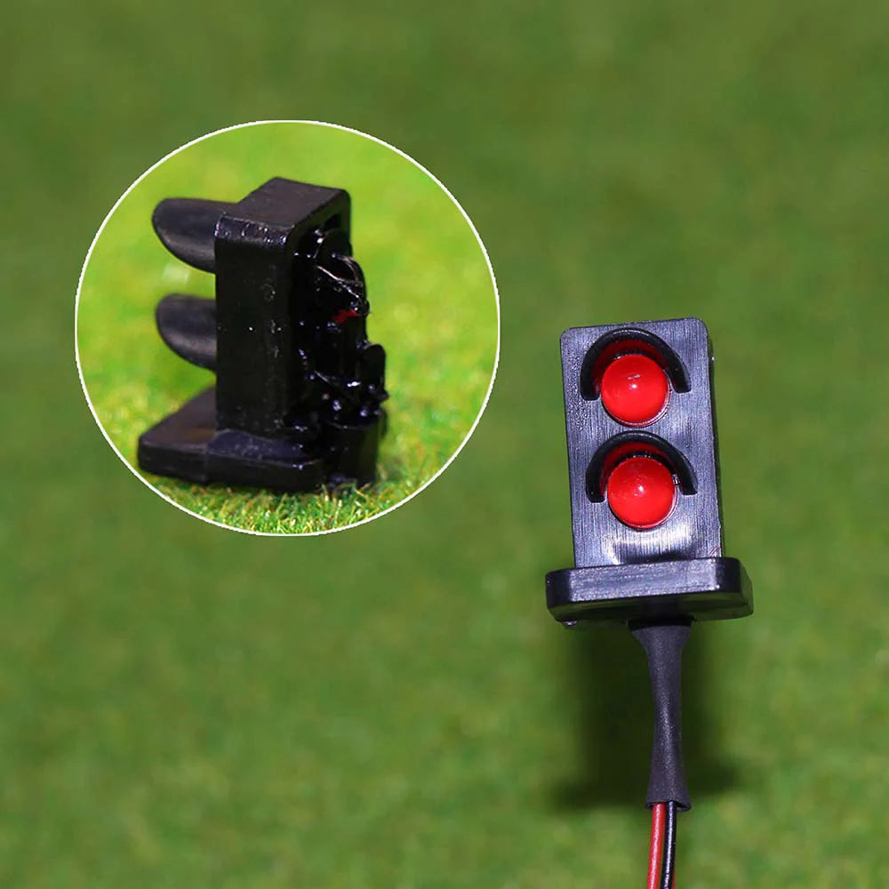 JTD871RR 5pcs HO scale Red LEDs made Dwarf Signals for Model Railway 2 Aspects