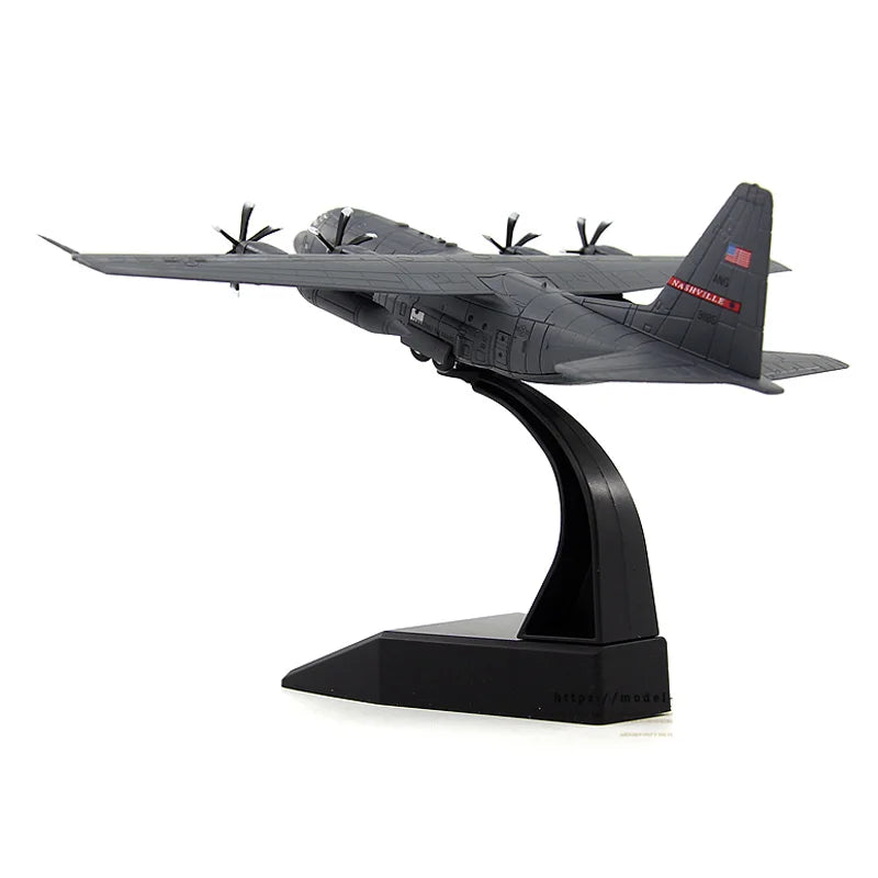 1:200 Diecast Airplane Model American AC-130 Attack Air Gunship Aircraft Model Alloy C-130 Hercules Transport Aircraft