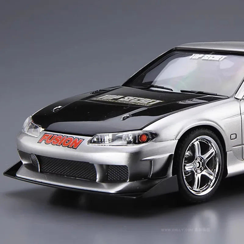 AOSHIMA 05874 Assembly Model Car 1/24 Scale Top Secret S15 Silvia `99 Nissan for Model Hobby Collection DIY Toys