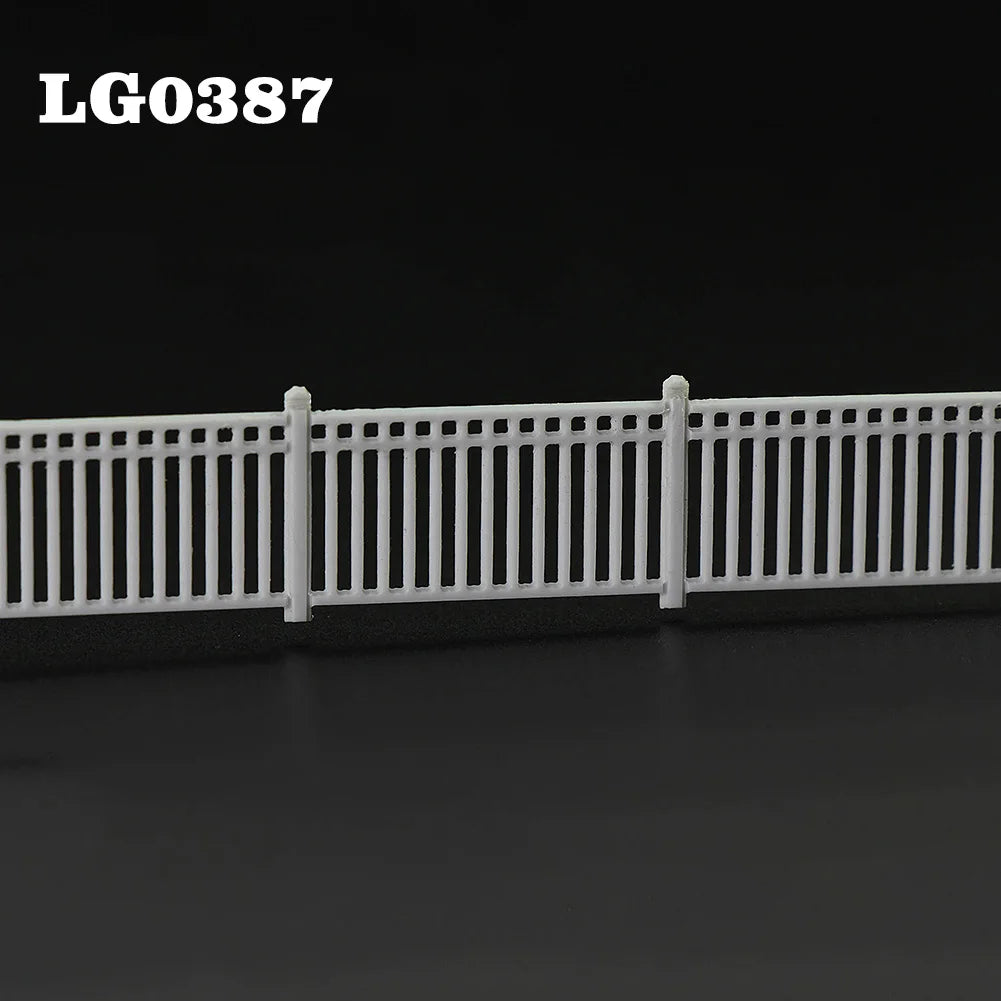 Evemodel 1 Meter Model Railway White Building Fence Wall 1:87 HO Scale Model Trains Diorama Accessory