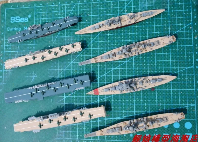 1/2000 US Navy Aircraft Carrier German Cruiser British Hood Battleship Plastic Assemble Warship Model