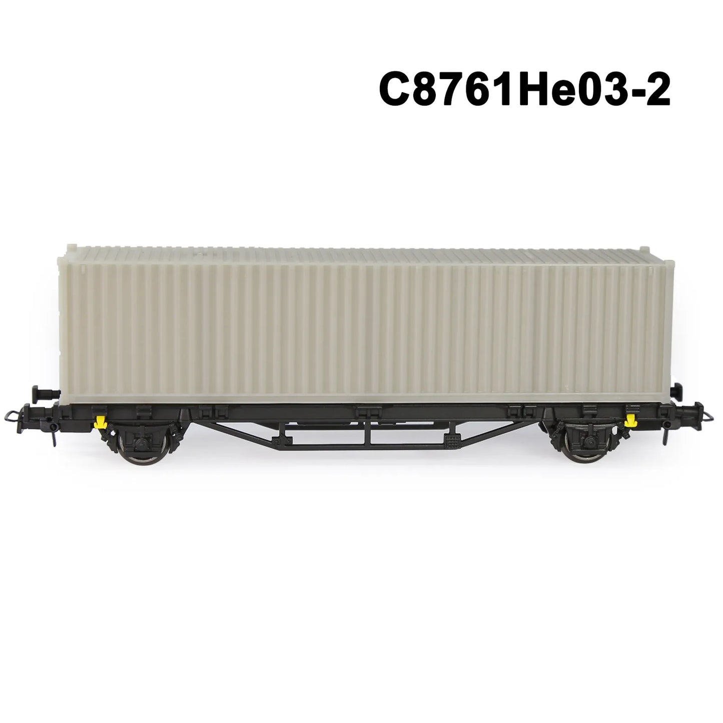 Evemodel C8761 1 Set HO Scale 1:87 Flat Car with 40' 20' Container Model Railway Wagons Freight Car