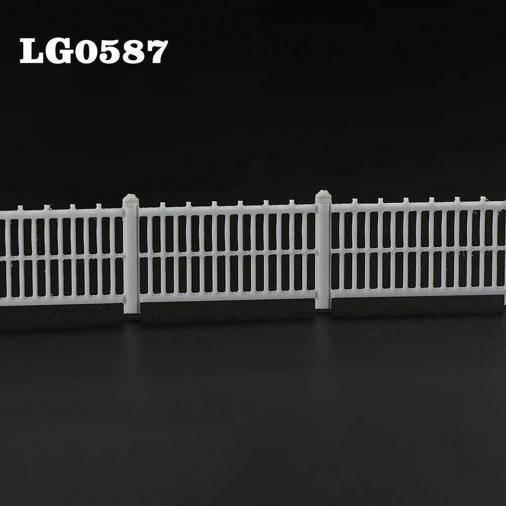 Evemodel 1 Meter Model Railway White Building Fence Wall 1:87 HO Scale Model Trains Diorama Accessory