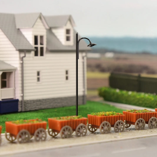 Evemodel L604 10pcs Model Railway HO OO Scale Street Lights 75mm Warm White LED Lamps