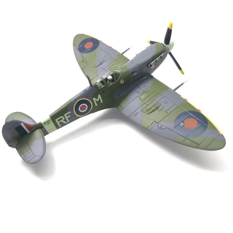 1/72 Scale Spitfire Fighter Diecast Metal Military Aircraft Model Collection