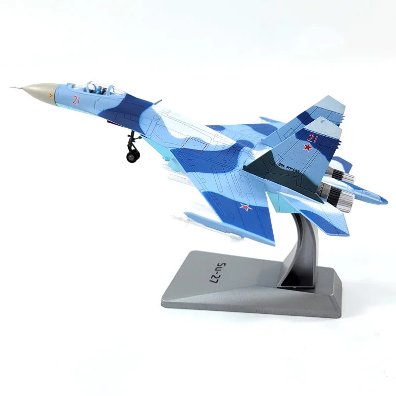 1/100 Scale Su35 Alloy Model Russian Fighter SU-35 Aircraft Model Plane