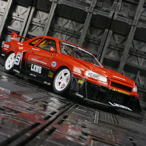 1:24 Nissan Skyline GTR R34 Diecast Model Car - Modified Wide Body Alloy Sports Car with Sound and Lights - Kids Gift, Collector’s Edition