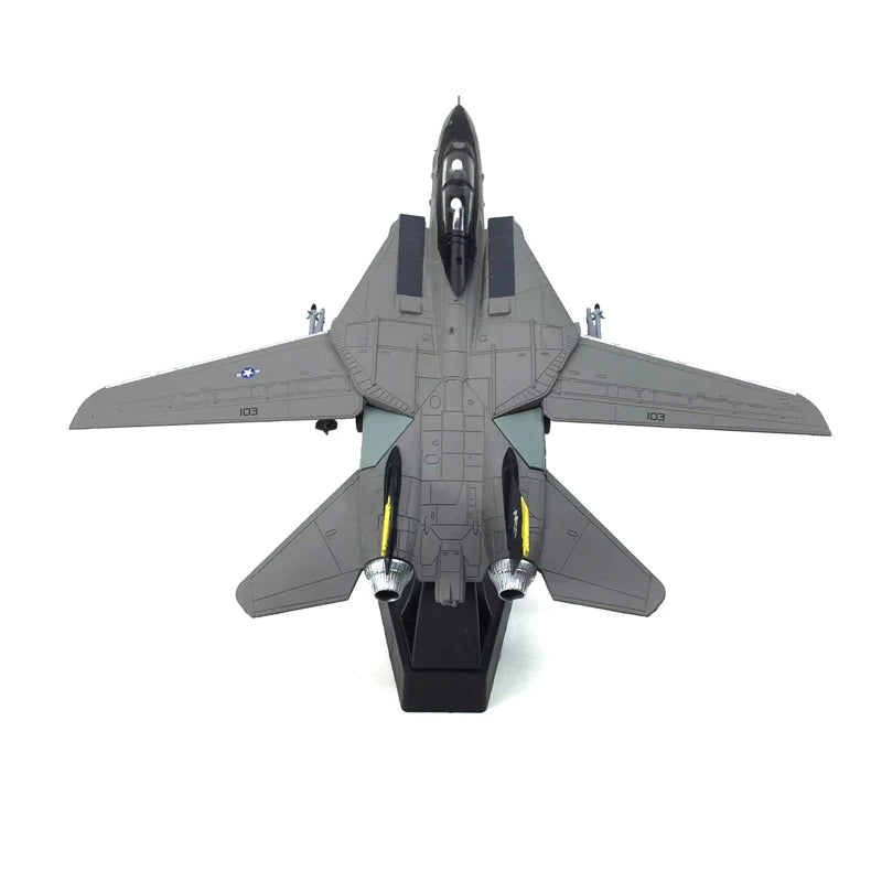 1/100 Scale USA F-14 Tomcat Jolly Roger Squadron vf103 Boeing Military Missile bomber Model Plane Fighter Army Air Force Diecast