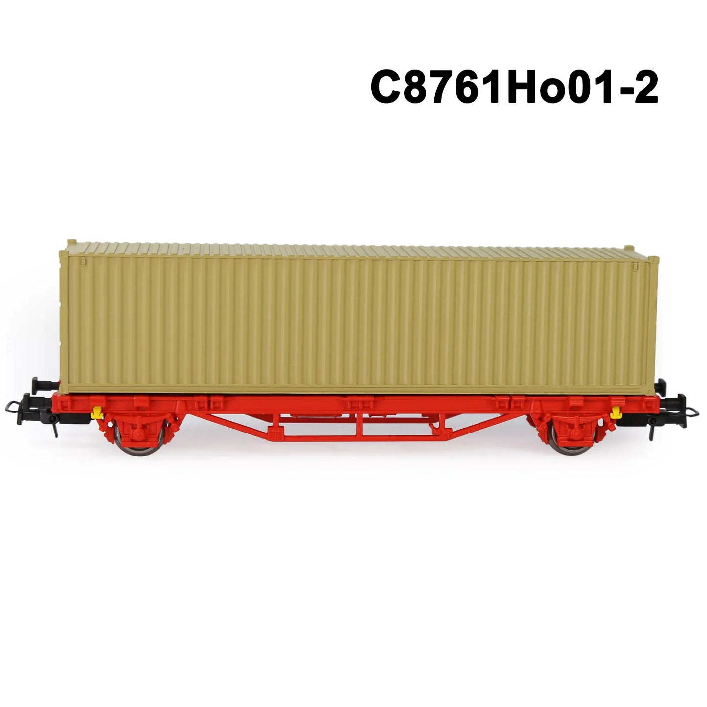 Evemodel C8761 1 Set HO Scale 1:87 Flat Car with 40' 20' Container Model Railway Wagons Freight Car