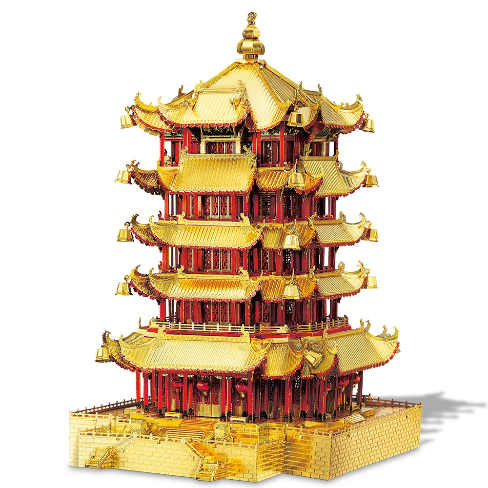 Piececool Model Building Kits Chinese Buildings 3D Metal Puzzles Jigsaw Toys for Teens Creative Gifts for Christmas