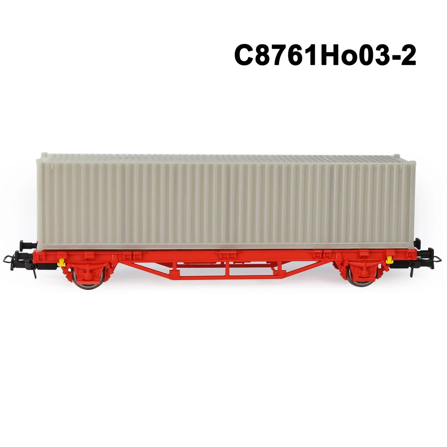 Evemodel C8761 1 Set HO Scale 1:87 Flat Car with 40' 20' Container Model Railway Wagons Freight Car