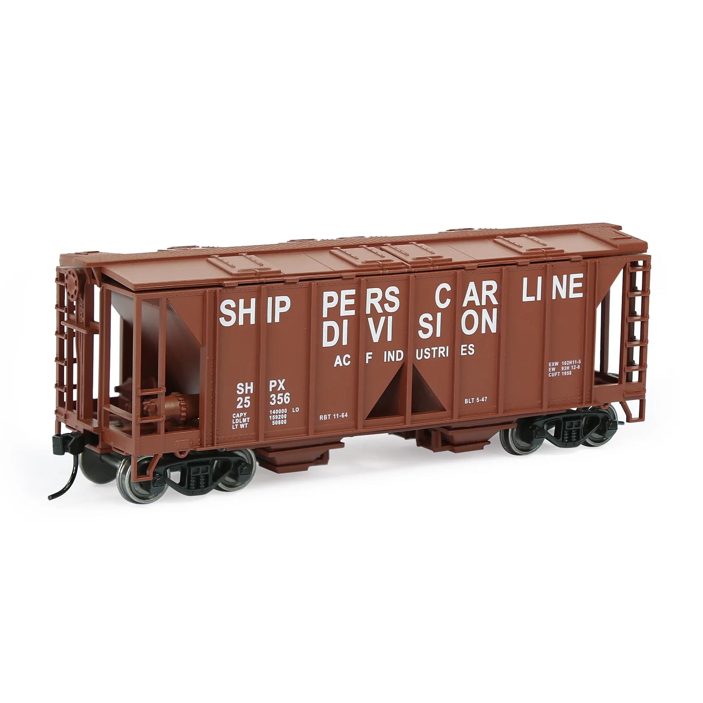 Evemodel Wagon 1 Unit HO Scale 2-Bay Covered Hopper Car 1:87 Model Trains Freight Car C8760