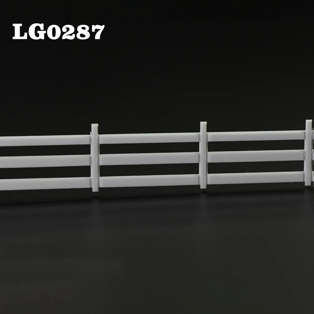 Evemodel 1 Meter Model Railway White Building Fence Wall 1:87 HO Scale Model Trains Diorama Accessory