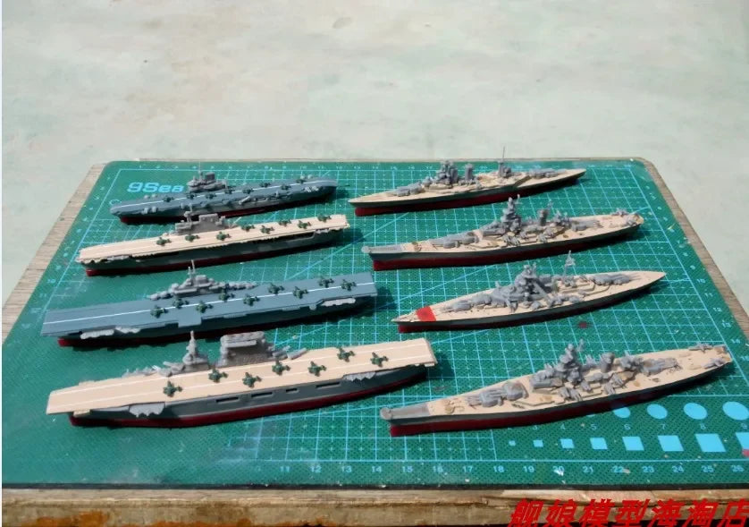 1/2000 US Navy Aircraft Carrier German Cruiser British Hood Battleship Plastic Assemble Warship Model