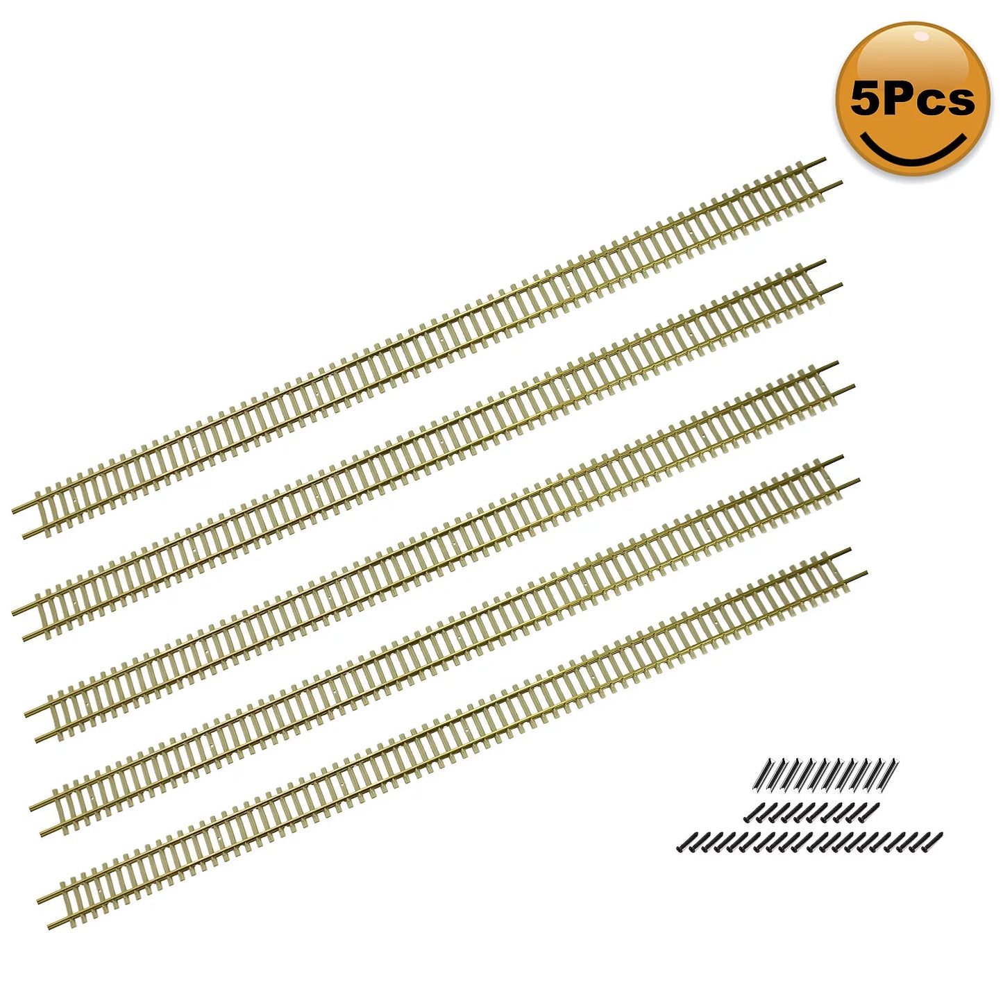 HP27HO Evemodel HO Scale 1:87 Track Flexible Rail 46cm with Rail Joiners Screws (pack of 5)