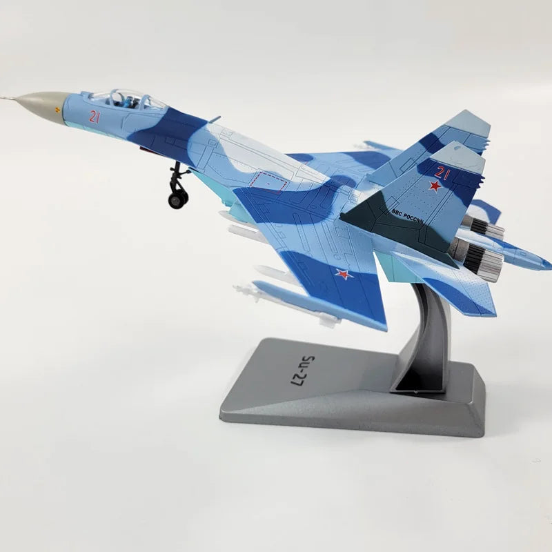 1/100 Scale Su35 Alloy Model Russian Fighter SU-35 Aircraft Model Plane