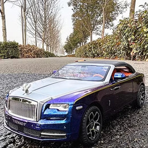 Rolls Royce Dawn Alloy Diecast Model Car Luxury Simulation with Sound and Light for Kids - Metal Toy Vehicle Gift