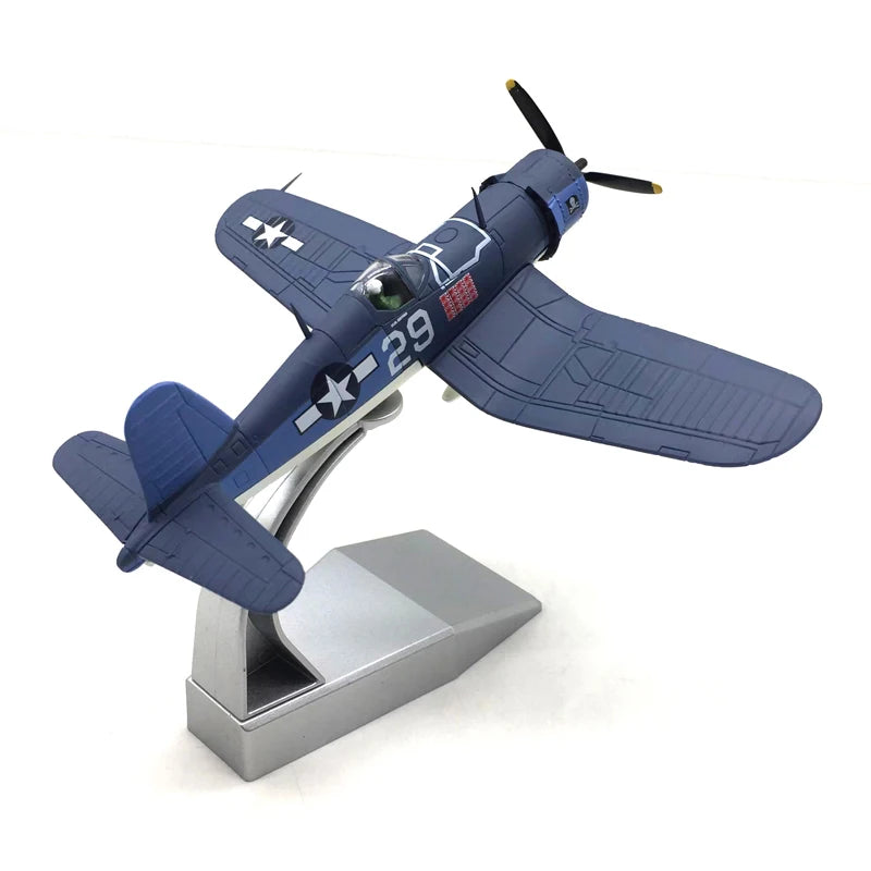 1/72 Scale U.S. Navy F4U pirate carrier-based land-based fighter alloy military aircraft model finished product