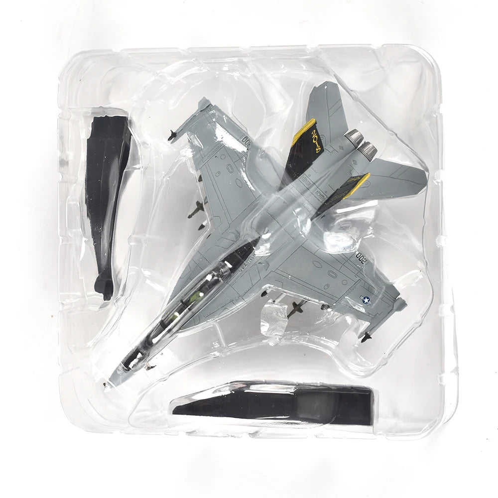 1/100 Scale U.S. Military Model F/A-18F Fighter Diecast Metal Model Bumblebee f18 Jolly Roger Squadron Fighter