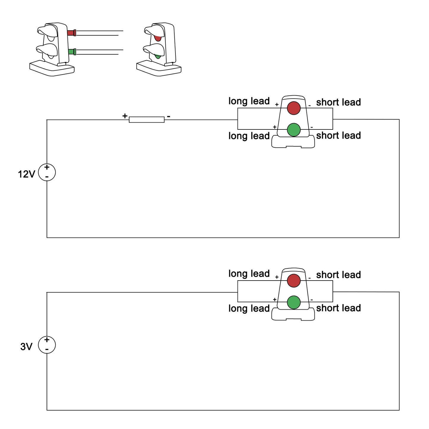 JTD21 10 sets Target Faces With Red Green LEDs Railway Dwarf signal HO OO Scale 2 Aspects