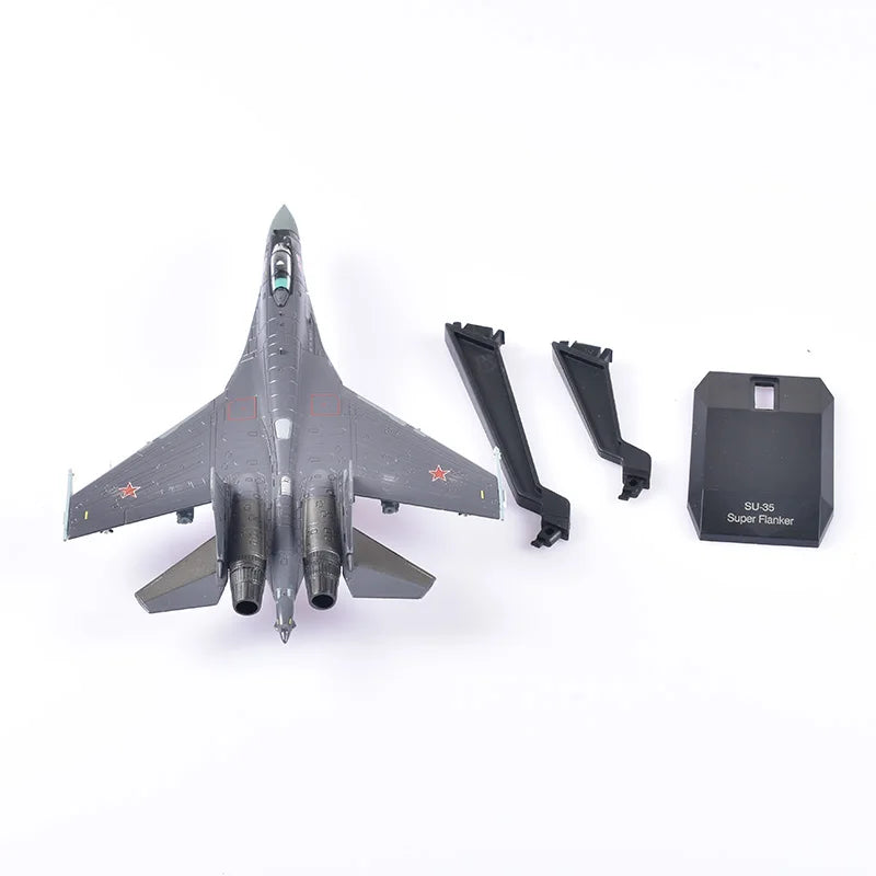 Aircraft Plane model 1/100 Russian Air Force fighter Su 35 airplane Alloy model diecast 1:100 metal Planes