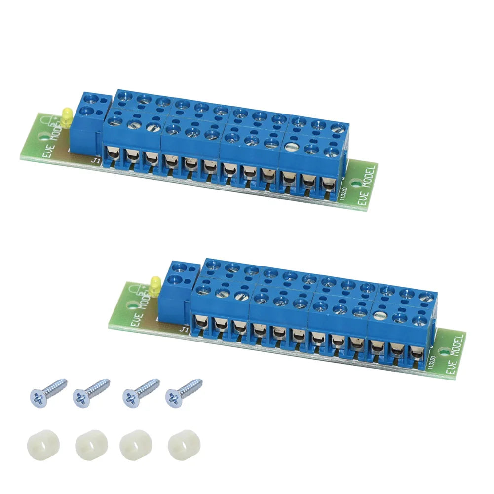 Evemodel 2 Units Power Distribution Board With Status LED for DC and AC Voltage PCB001