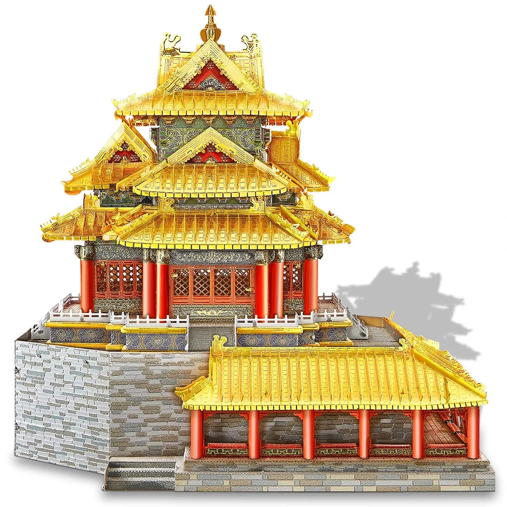 Piececool Model Building Kits Chinese Buildings 3D Metal Puzzles Jigsaw Toys for Teens Creative Gifts for Christmas