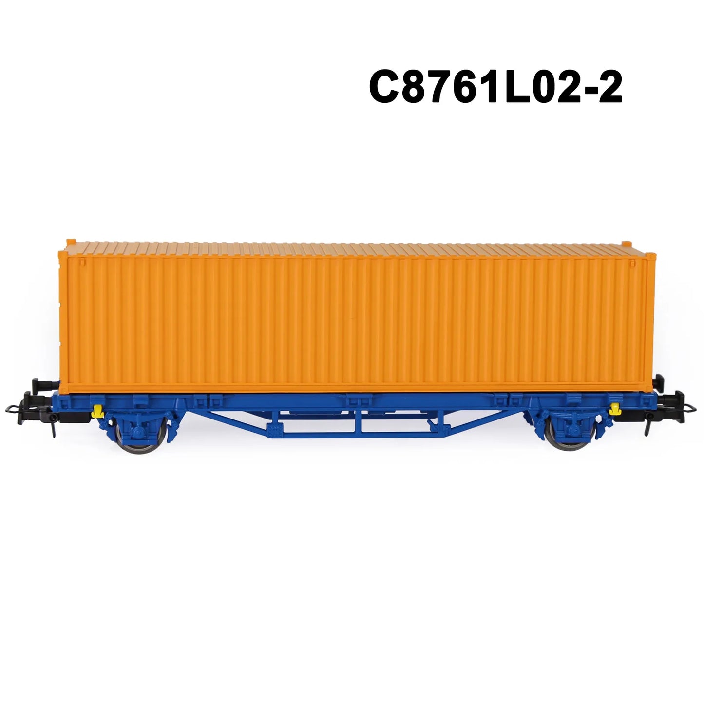 Evemodel C8761 1 Set HO Scale 1:87 Flat Car with 40' 20' Container Model Railway Wagons Freight Car