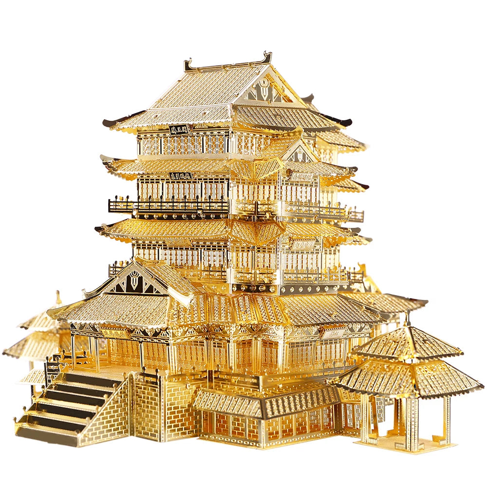 Piececool Model Building Kits Chinese Buildings 3D Metal Puzzles Jigsaw Toys for Teens Creative Gifts for Christmas